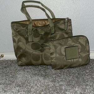 COACH Signature Weekender Tote Travel